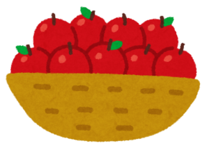 apple　basket image